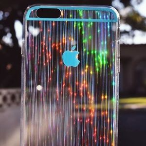 Blue Rainbow Shiny iPhone 6/6s Plus Case