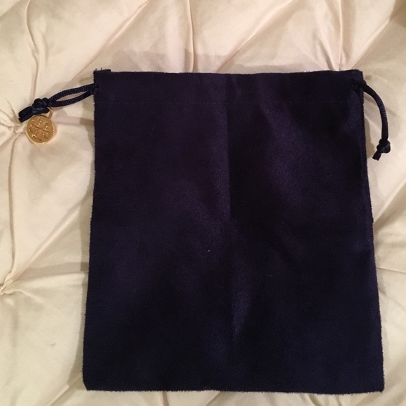 Small Tory Burch Jewelry bag with logo charm