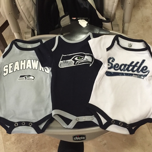 Baby NFL onesies Seattle Seahawks football gear