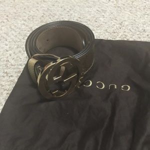 Authentic Gucci Gold Belt