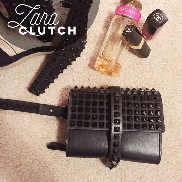 Zara Wristlet Clutch with Spikes