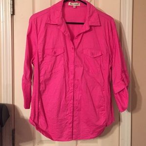 Pink button down