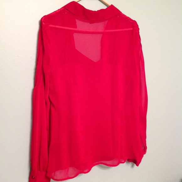 Red blouse with matching tank - Picture 3 of 4