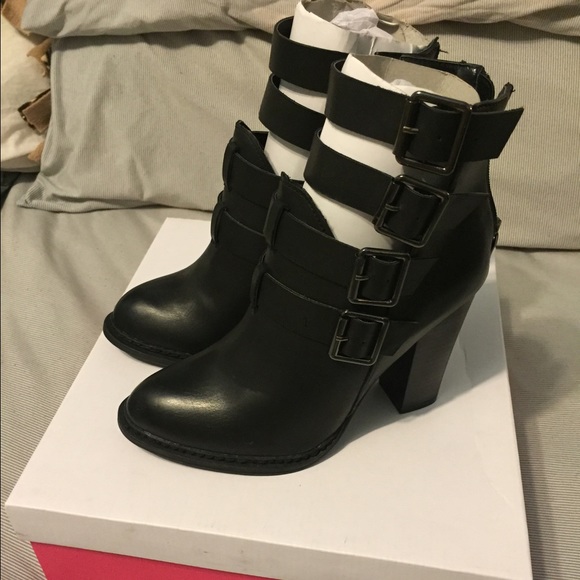 NEW Black High Heel Boots (Isadore) - Picture 2 of 4