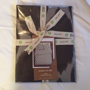 Euro sham Sage Ikat Ogee West Elm