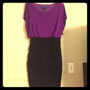 Purple and Black dress