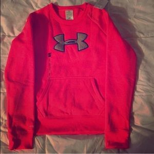 Hot pink Under Armour crew neck
