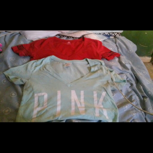 PINK Victoria Secret v necks - Picture 1 of 4