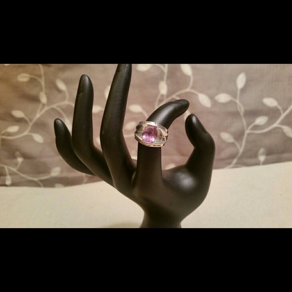 Amethyst sterling silver ring - Picture 2 of 4