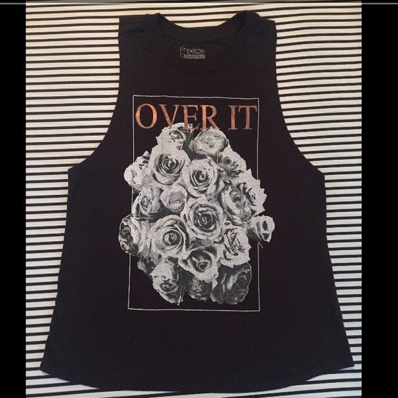 "Over It" Burn Out Tank