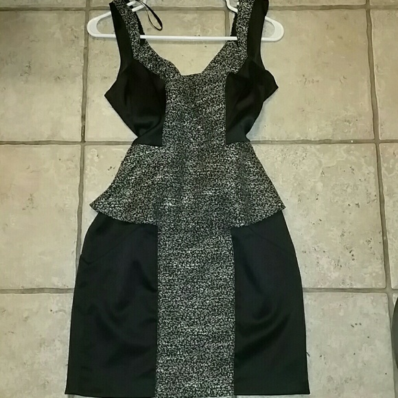 XOXO black and silver dress