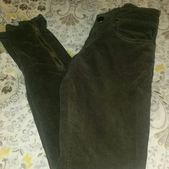 Fossil Corduroy Skinny Pants Sz 27R