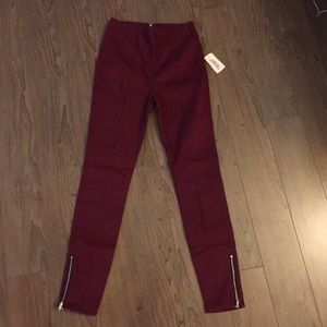 Brand new high waisted red pants