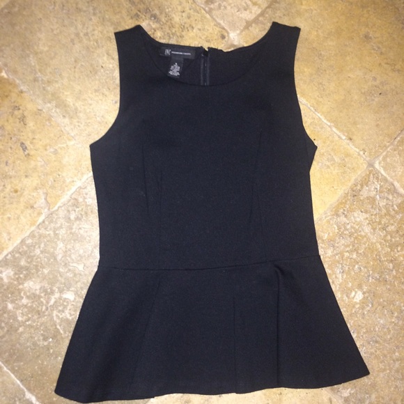 INC international Concepts black peplum top!
