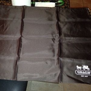 Brown Satin Coach duster bag!
