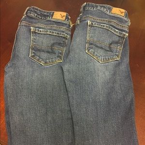 American Eagle Skinny Jeans! Both are the same! :)