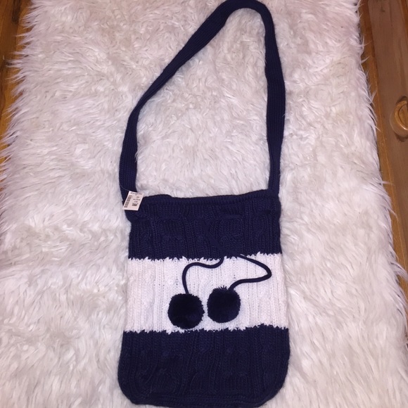 Knitted Aeropostale Drawstring Bag
