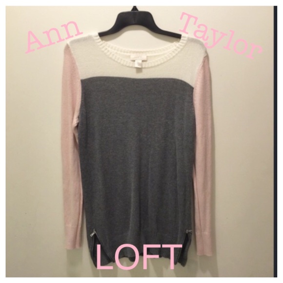 FLASH SALE Loft color block sweater tunic