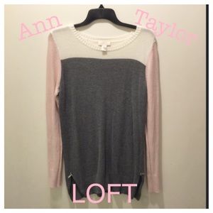 FLASH SALE Loft color block sweater tunic