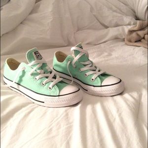 PRICE DROP! Mint green Chuck Taylor's