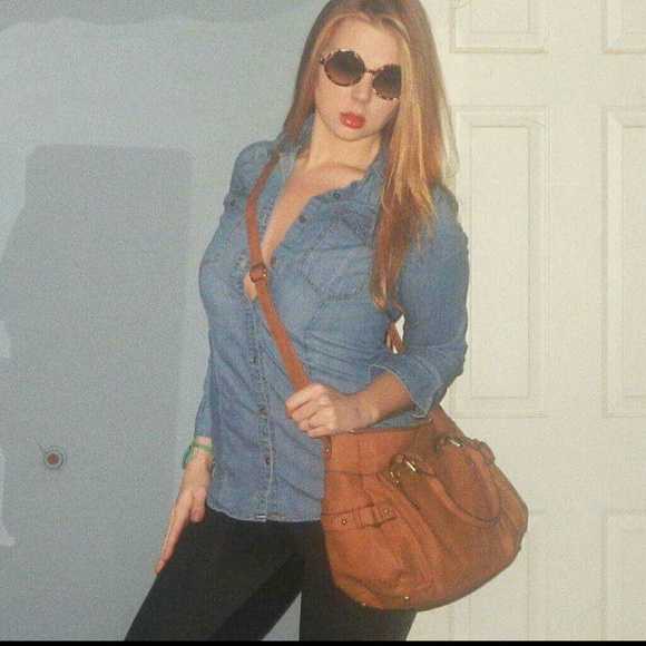 Chambray button up top
