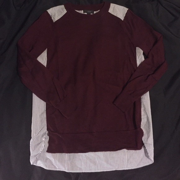 XS J.Crew Mixed Media Sweater