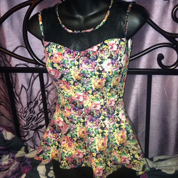 Floral Peplum