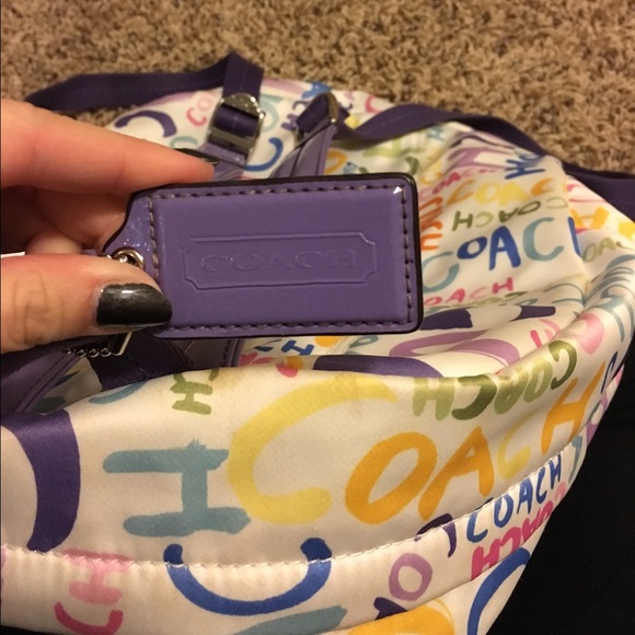signature coach poppy backpack // mint condition main image 4