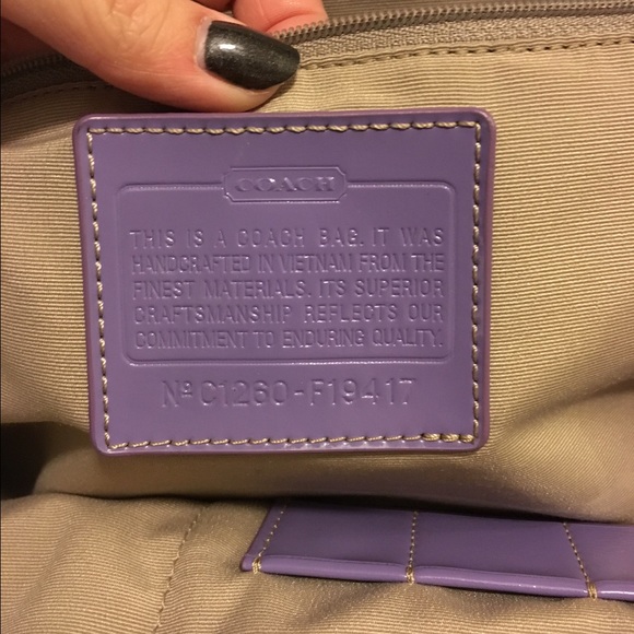 signature coach poppy backpack // mint condition