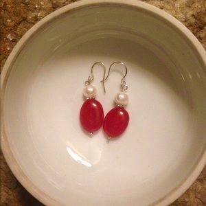 NWOT -  .925 Sterling silver beaded earrings