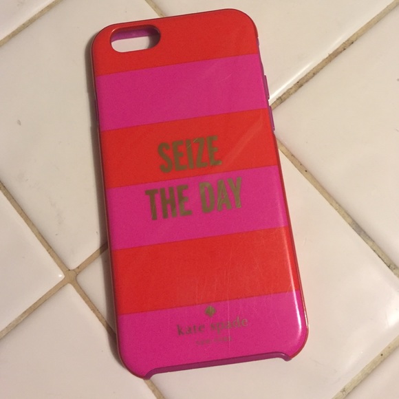 Pretty seize the day Kate spade iPhone 6 case
