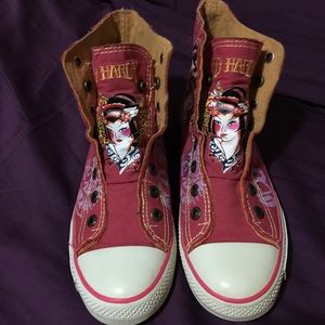 Ed Hardy Hi Tops. Great condition!! Size 7.
