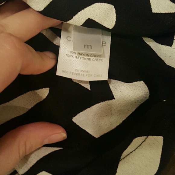 Cindy Lee black and white loose tank - Picture 2 of 4