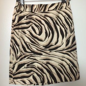 Animal Print Pencil Skirt