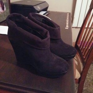Black sued booties
