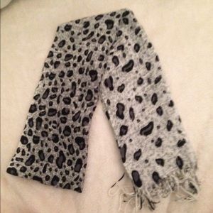 snow Leopard print scarf