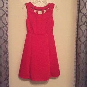 Little red dress.