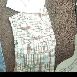 Aeropostale Blue / Brown plaid skirt