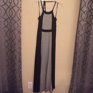 Color block maxi dress