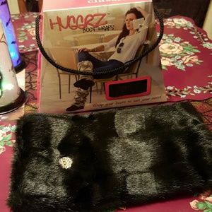 HUGRZ BOOT WRAPS. BLACK MINK