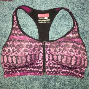 Under armour zip up sports bra
