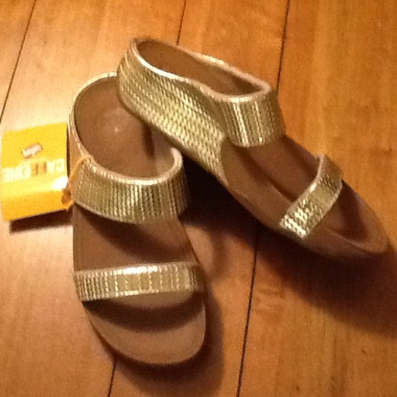 Gold Fitflops