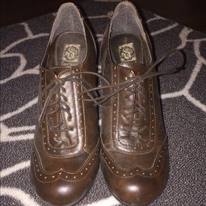 Brown Laced Heels