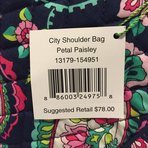 Vera Bradley City Shoulder Bag - Petal Paisley - Picture 4 of 4