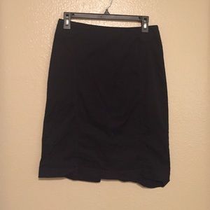 Black high waisted pencil skirt