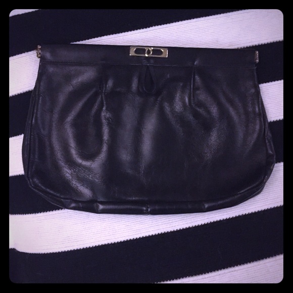 👄Vintage Black Clutch👄