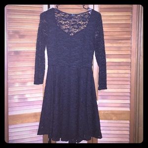 Black lace dress