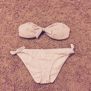 Abercrombie & Fitch White Lace Bikini