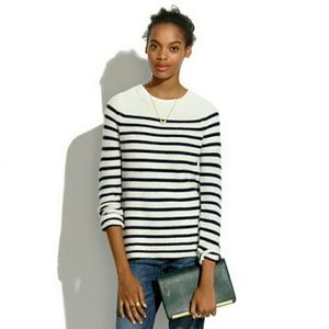 Madewell Sweater with leather elbow patches