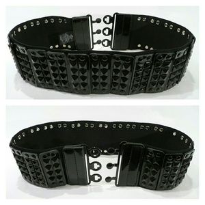Stretchy Black Waist Belt